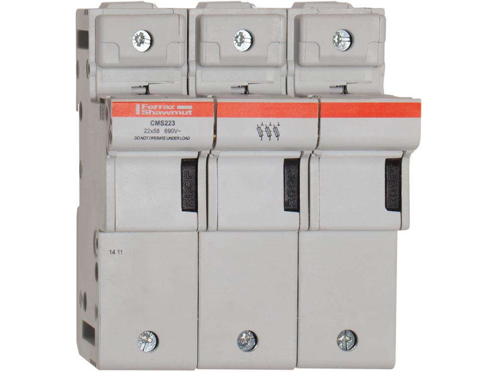 Fuse Holder 22x58 IEC 690VAC 690VDC 3-Pole IP20