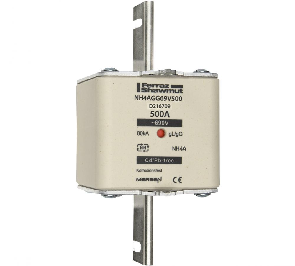 Fuse-link NH4 gG 690VAC 500A live tags Center in