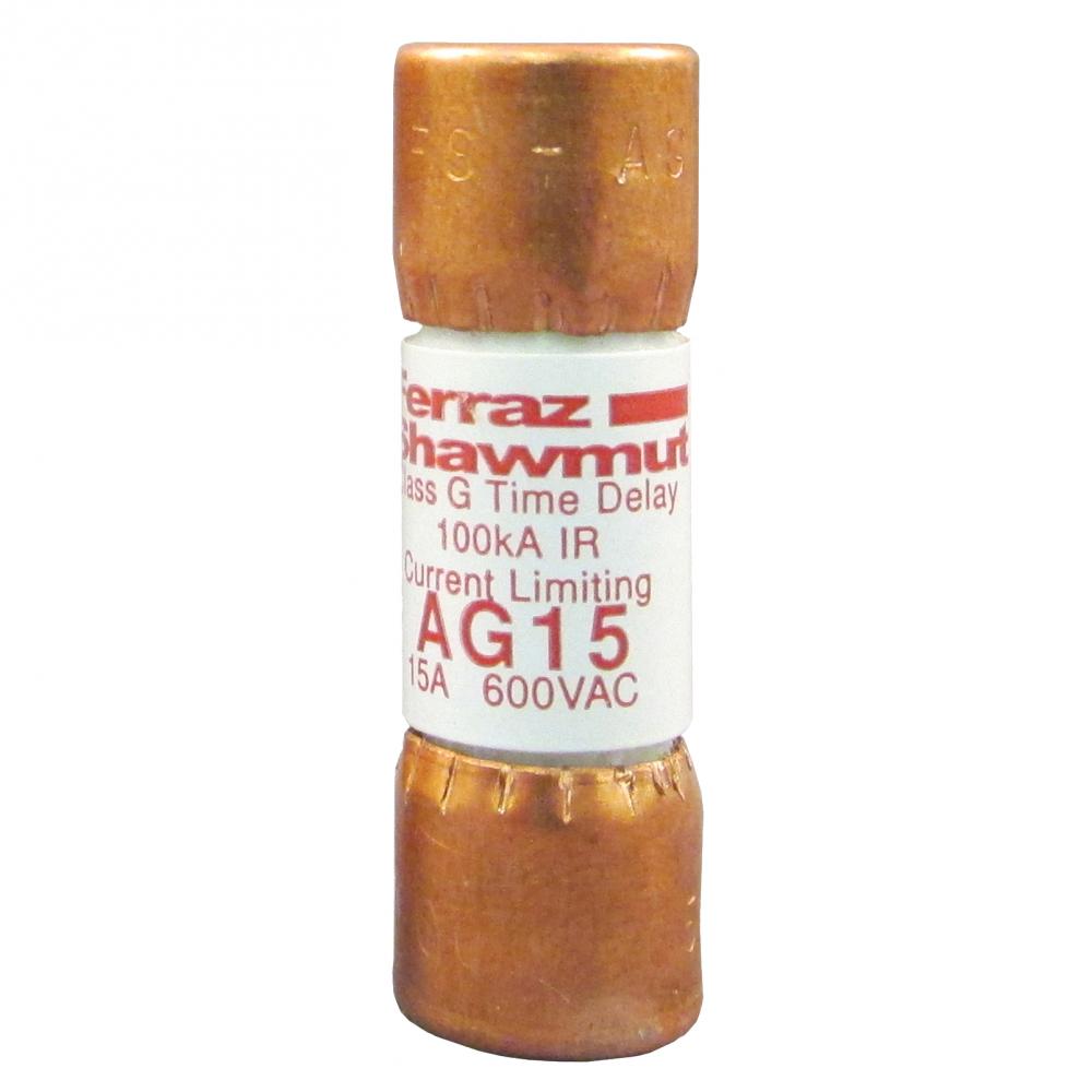 Fuse AG - Class G 600VAC 15A Time Delay Ferrule