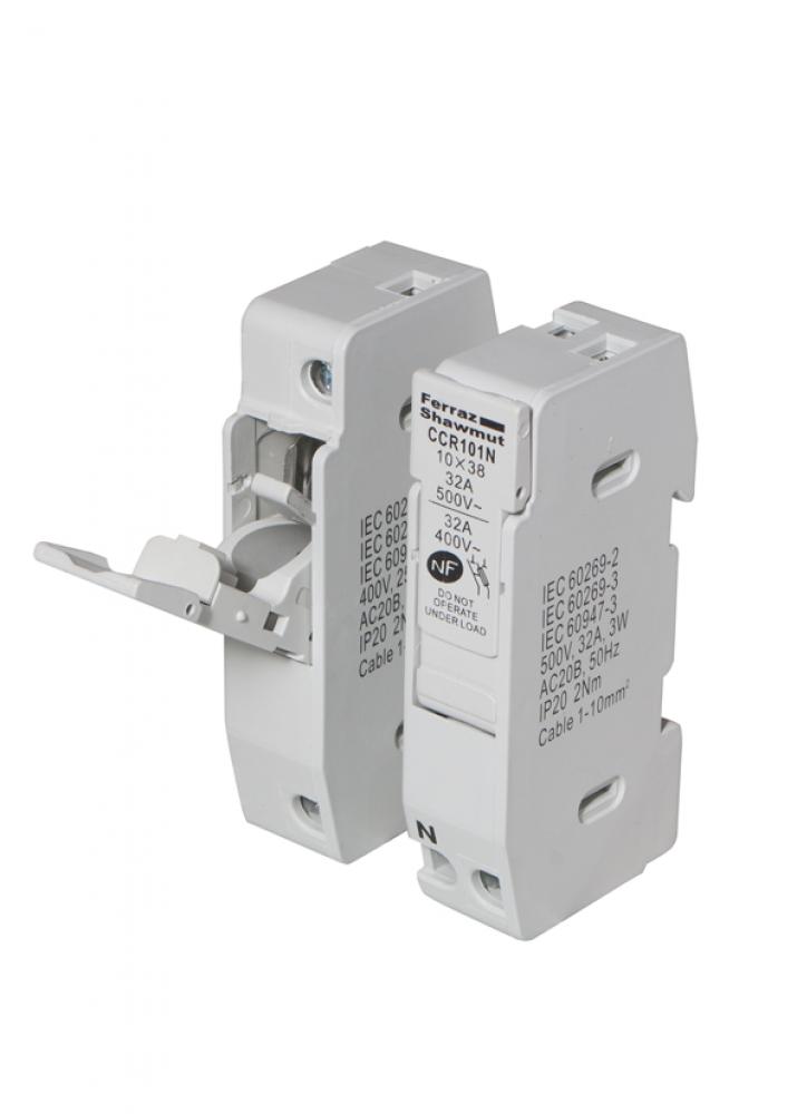 Fuse Holder 10x38 IEC 500VAC 3-Pole compact DIN