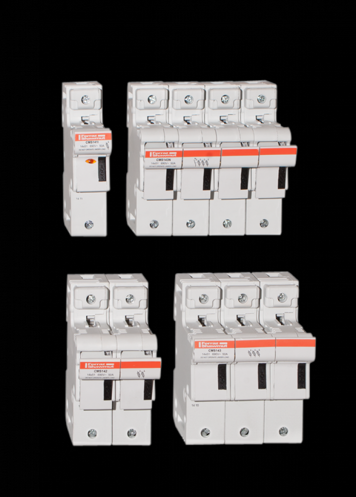 Fuse Holder 14x51 IEC 690VAC 690VDC 3-Pole Micro