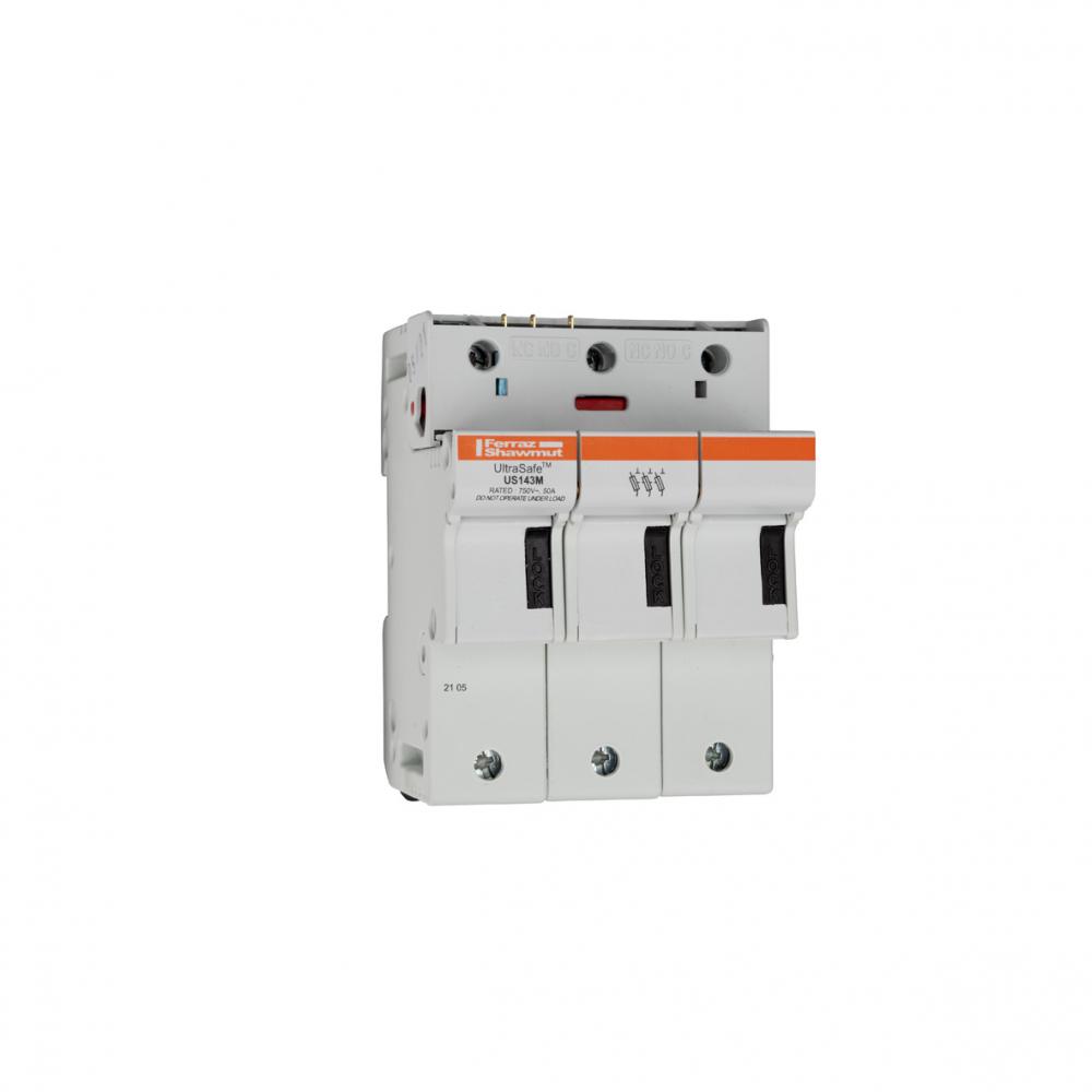 Fuse Holder 800VAC 1000VDC UL 14x51 3-Pole Micro