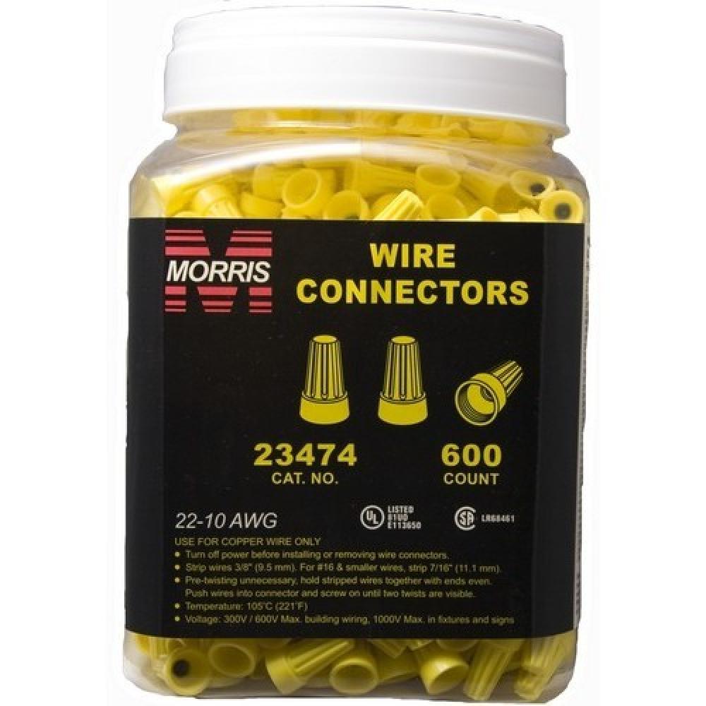 Screw-On Wire Conns P4 Yellow Large Jar