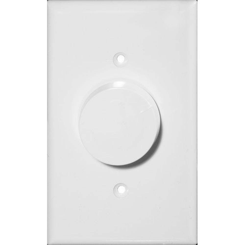 Rotary Dimmer White 3-Way (Push On/Off)