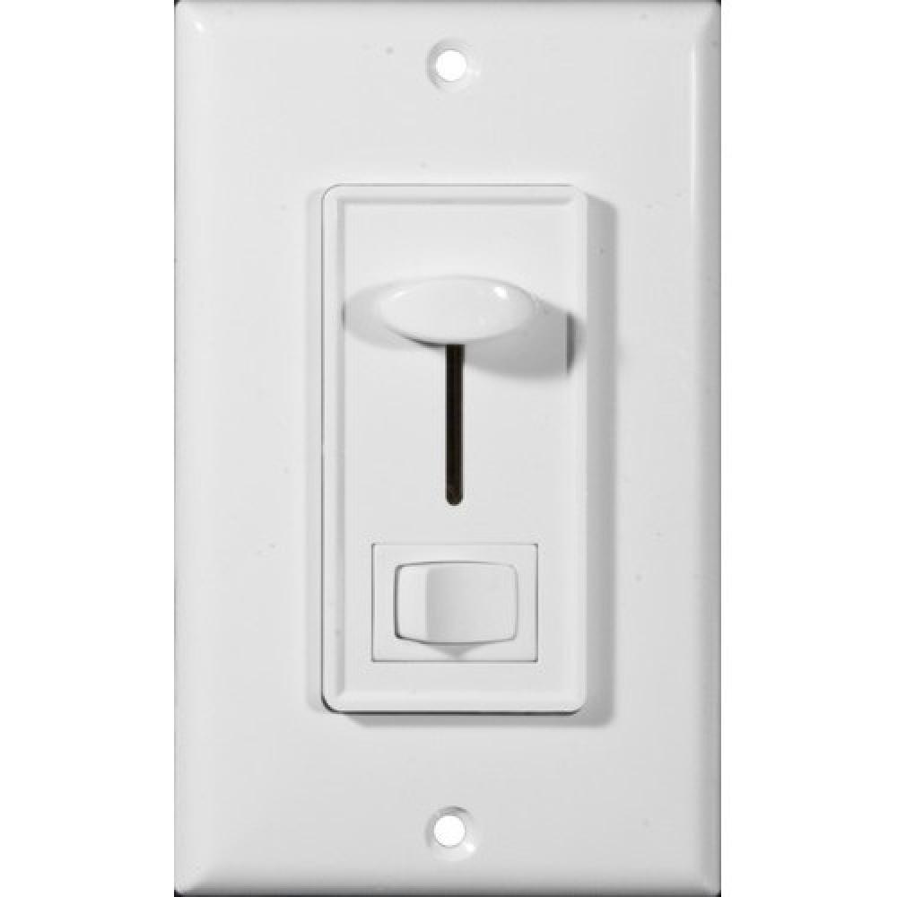 Slide Dimmer With Switch White 3-Way