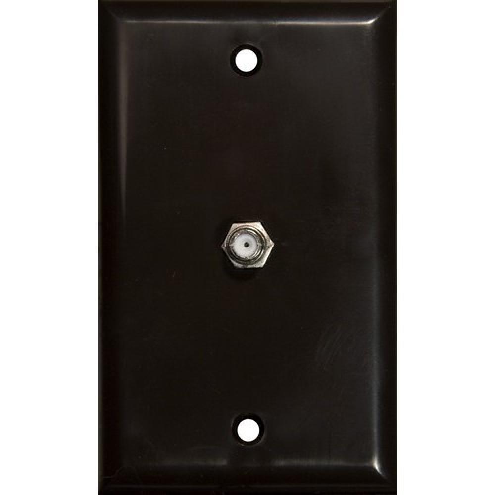 Sgl F Conn Wallplate Brown