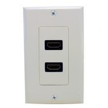 Morris 80444 - Dual HDMI Home Enterainment WallPlate