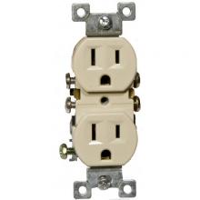 Morris 82121 - Standard Duplex Receptacle Wht 15A-125V