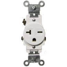 Morris 82246 - Commercl Grd Sgl Receptcle Wht 20A-250V