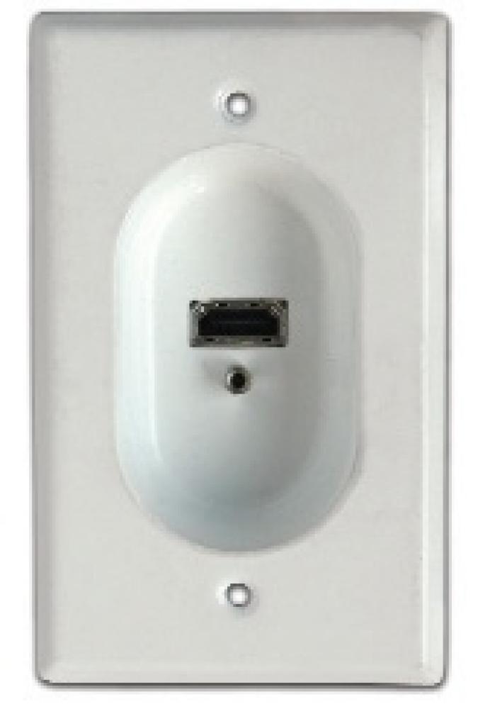 1G IVORY RECESSED HDMI