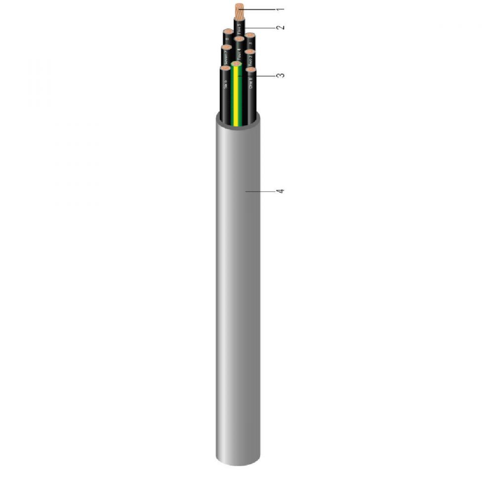 Machine Tray Control Cable Cu 600/1000V PVC THHN