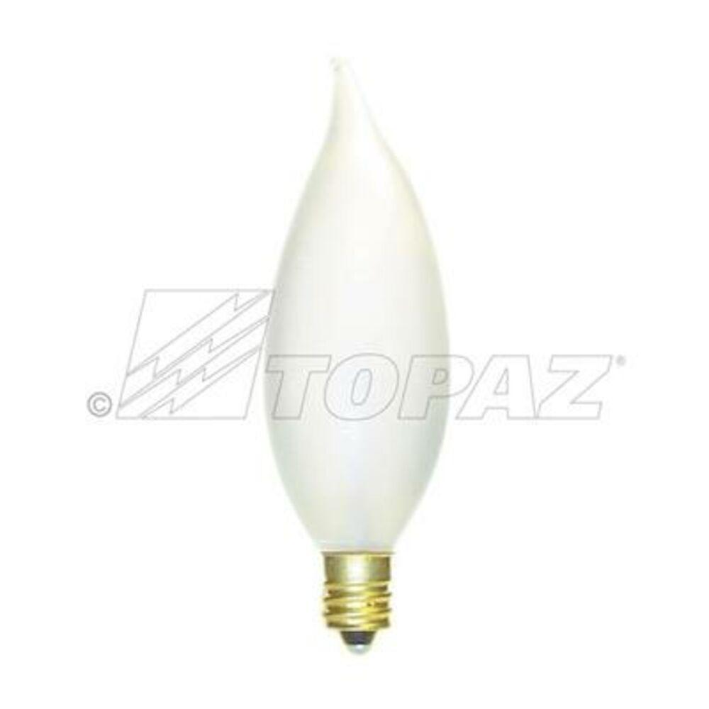 25/500PK 40W FLAME-TIP CANDELABRA