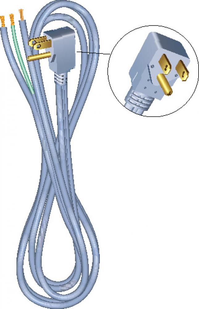 CORD, EXT 16/3 P/S NEMA 5-15 GRY 13A 6&#39;