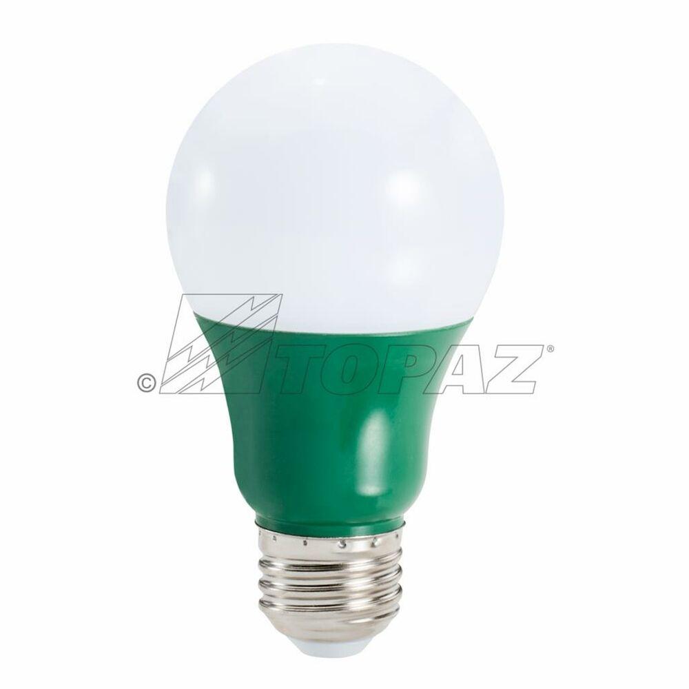 6/24PK GREEN-COLORED LED A19 2.5W