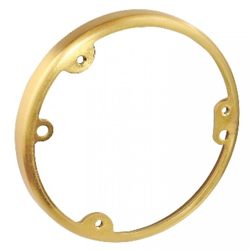 4-1/2 in Round Floor Flange Brass