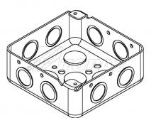 Southwire B4454 - 4" SQ BOX STL 1-1/2" DP 1/2"& 3/4