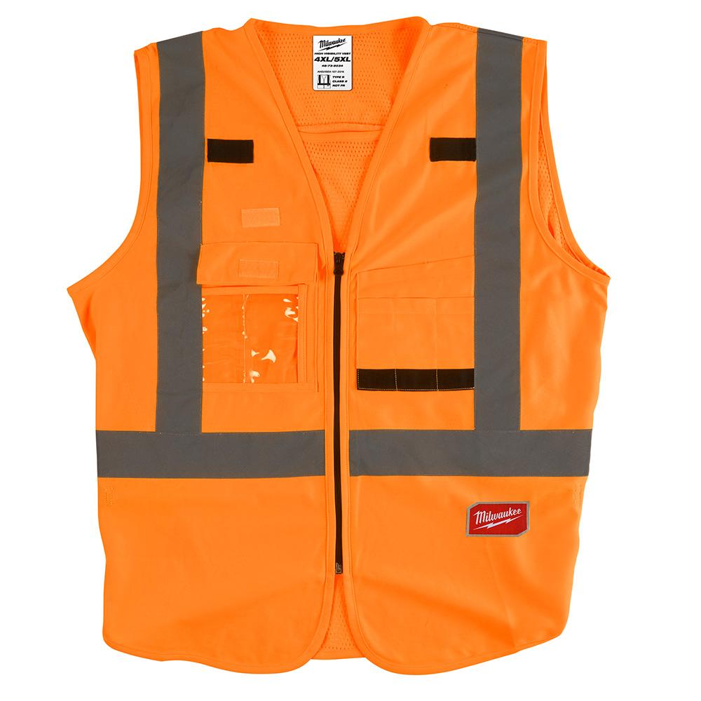 HI-VIS VEST - ORANGE - 4X/5X