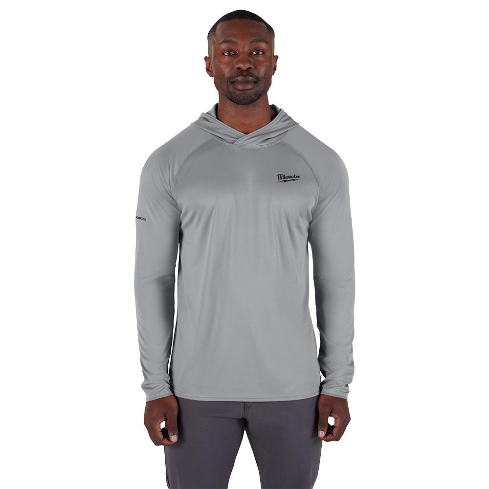 WORKSKIN™ Hooded Shirt - Gray M