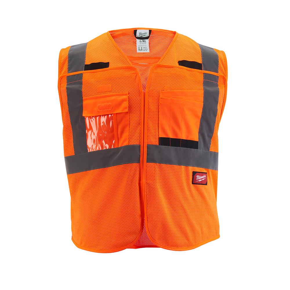 CL2 BRKAWAY ORANGE MESH VEST - L/XL