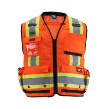 Milwaukee Electric Tool 48-73-5166 - CL2 ORANGE SURVEYOR'S VEST - L/XL