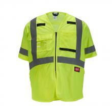 Milwaukee Electric Tool 48-73-5144 - CL3 YELLOW SOLID VEST - 4XL/5XL