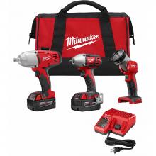 Milwaukee Electric Tool 2696-23 - M18 LITHIUM-ION 3-Tool Combo Kit