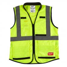 Milwaukee Electric Tool 48-73-5084 - PREM HI-VIS VEST-YELLOW-4X/5X (CSA)