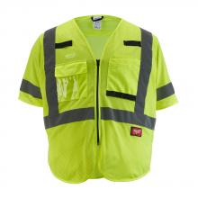 Milwaukee Electric Tool 48-73-5133 - CL3 YELLOW MESH VEST - 2XL/3XL