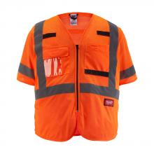 Milwaukee Electric Tool 48-73-5137 - CL3 ORANGE MESH VEST - 2XL/3XL