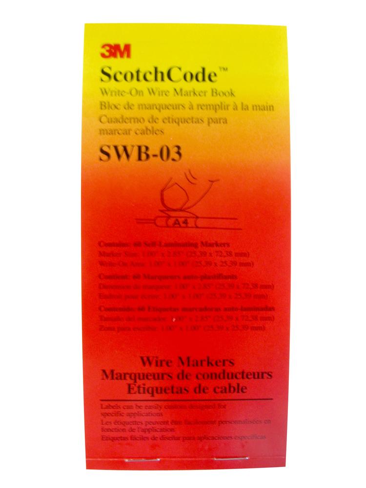 SWB-3 WRITE-0N BOOK 1.0 X 2.85&#34; MARKER