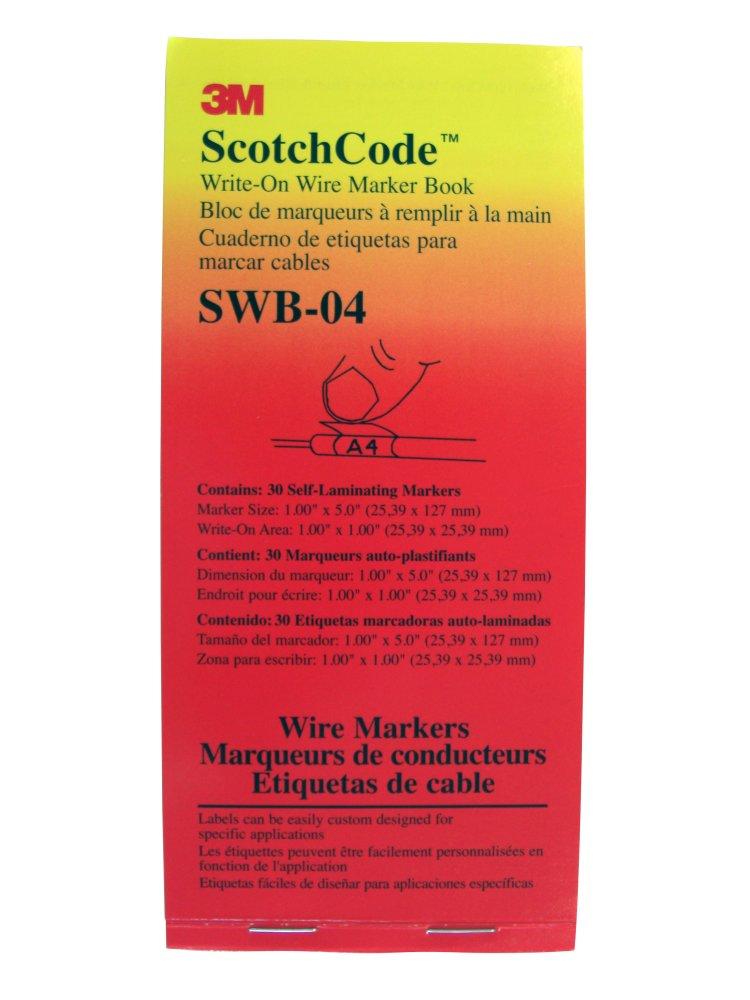 3M™ ScotchCode™ Write-On Wire Marker Book SW
