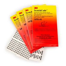 3M Electrical Products SPB-01 - SPB-01 MARKER BOOK ,45 EA:0-9, 15 EA: L1