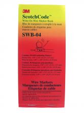 3M Electrical Products 7000058803 - 3M™ ScotchCode™ Write-On Wire Marker Book SW