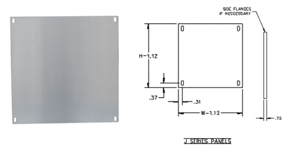 ALUM PNL AJH SERIES ENCLOSURES 23142