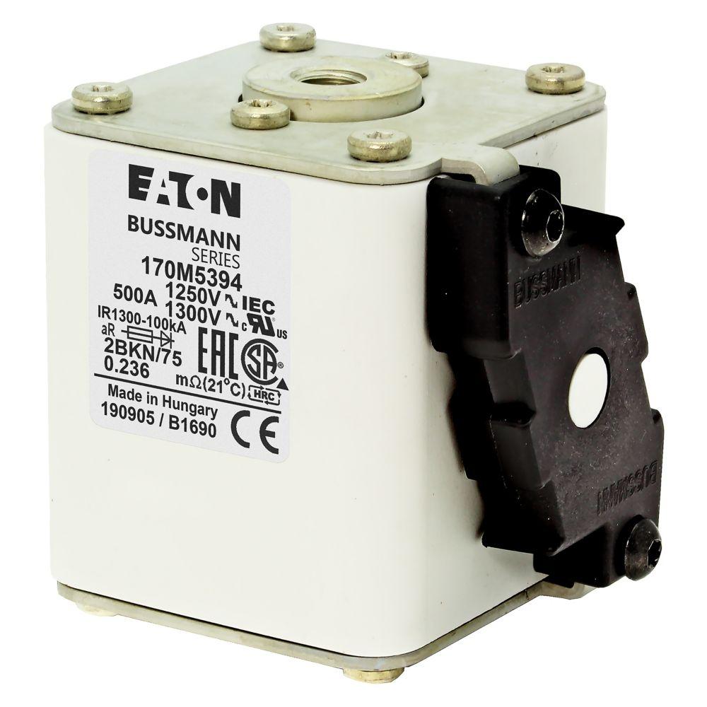 FUSE 500A 1250V 2BKN/75 AR CU