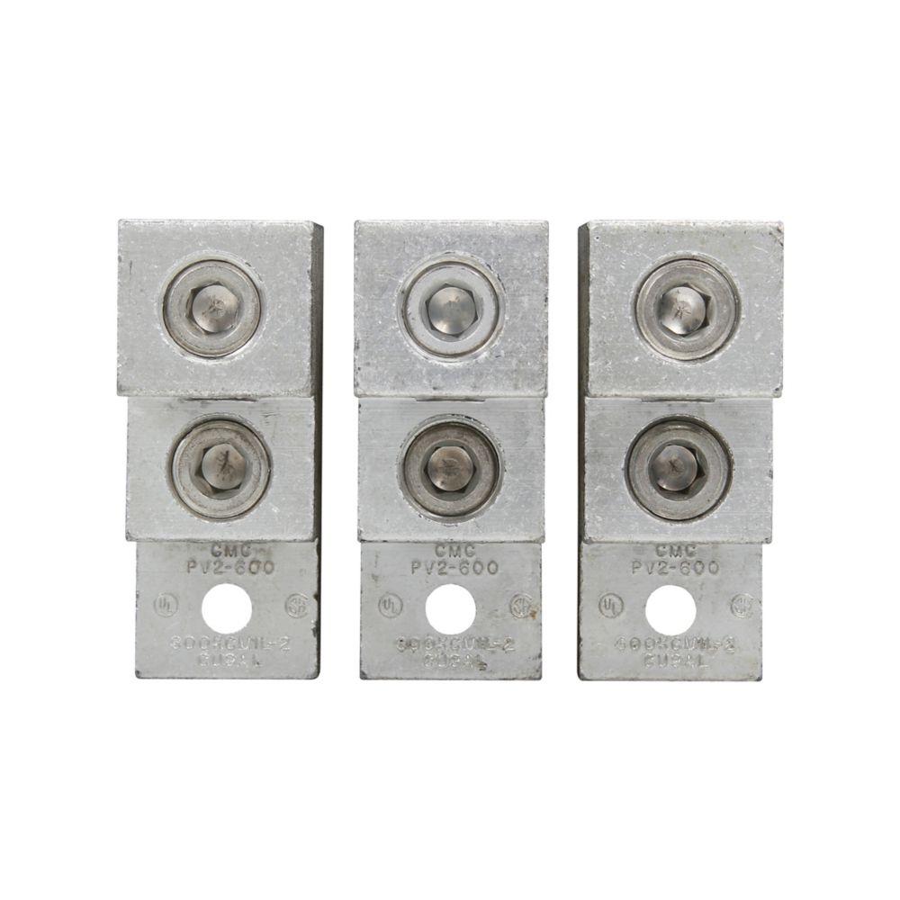 Terminal Lug, 2X(#2-600MCM) - 4 Lugs