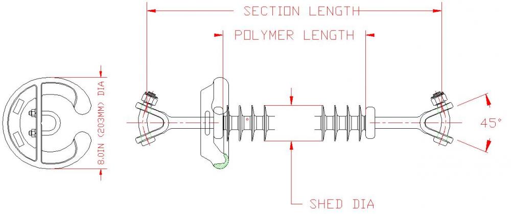 QSIL SUSP SL 30K Y/Y w/8 in. Ring