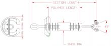 Hubbell Power Systems S025051S200A - QSIL SUSP SL 25k Y/E w/8 in. Ring