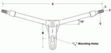 Hubbell Power Systems 2SBM48HH3 - STAND OFF, FBRGLAS:1.5"X48"2-H