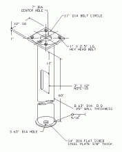 Hubbell Power Systems T1120212 - FOUNDATION, SLF  8.63 OD X  60