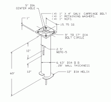 Hubbell Power Systems T1120296 - FOUNDATION, SLF  6.63 OD X  60