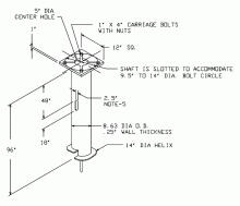 Hubbell Power Systems T1120567 - FOUNDATION, SLF  8.63 OD X  96