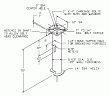 Hubbell Power Systems T1120644 - FOUNDATION, SLF  8.63 OD X  72