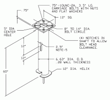 Hubbell Power Systems T1120671 - FOUNDATION, SLF  6.63 OD X  60