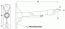 Hubbell Power Systems 1SBM12CSB - STANDOFF, FIBERGLASS: 12", 2 POS W/SB