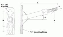 Hubbell Power Systems 1SBM24H4 - STANDOFF, FIBERGLASS: 1.5"X24" W/LEAD