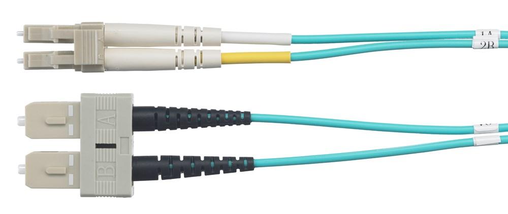 FIBER, P-CORD,50U,DUP,LC-SC,LZRGRD,6M,AQ