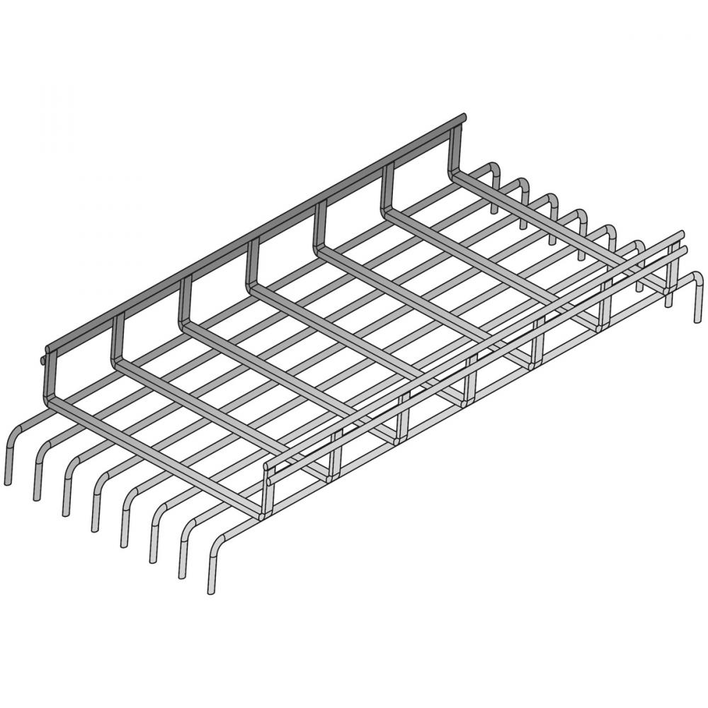 WB,TRAY,UNFLR,2&#34;Hx6&#34;Wx24&#34;L,PREGALV,R