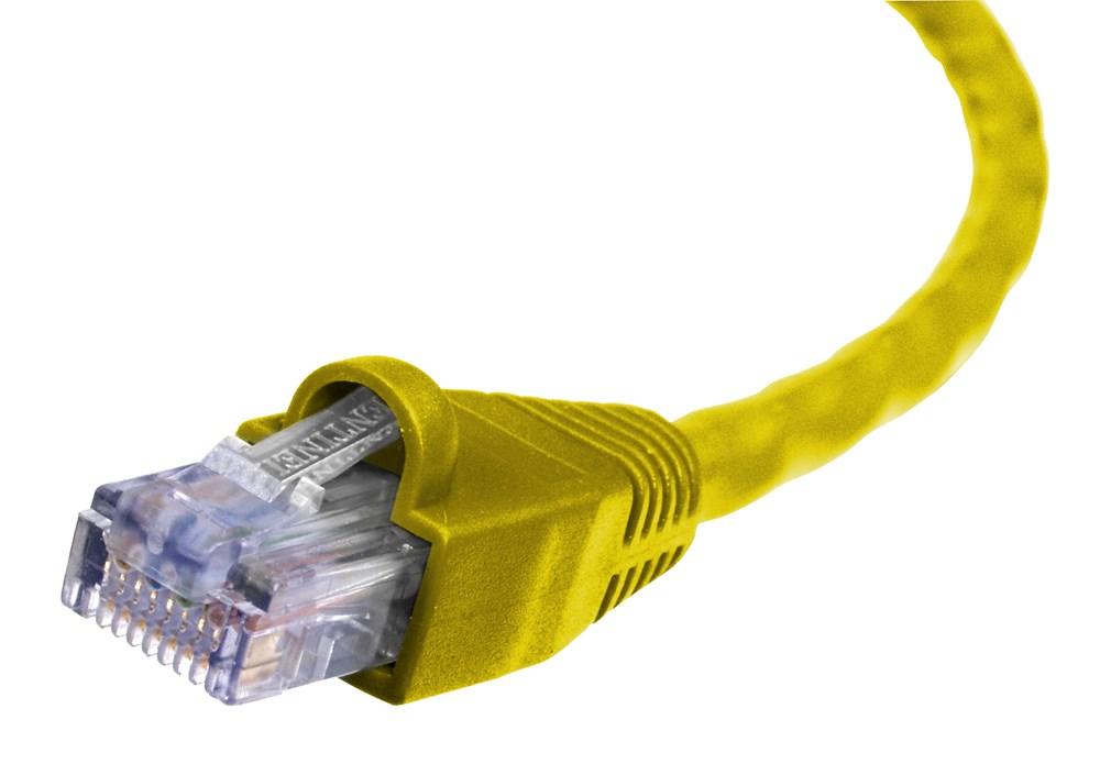 P-CORD, CAT5E,STD PLUG,YL,7&#39;