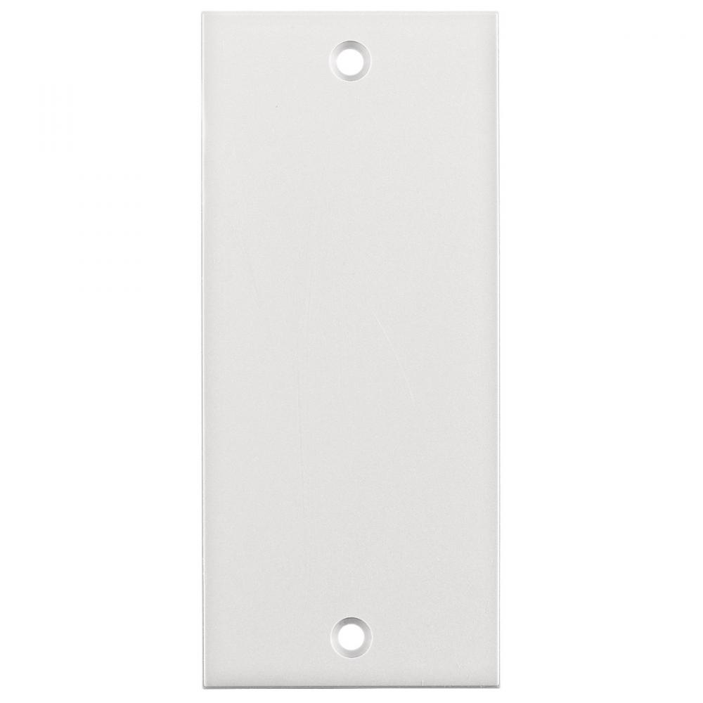 FACEPLATE, SCREW MT, BLANK, WH